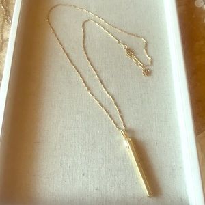 Stella and Dot gold rebel pendant